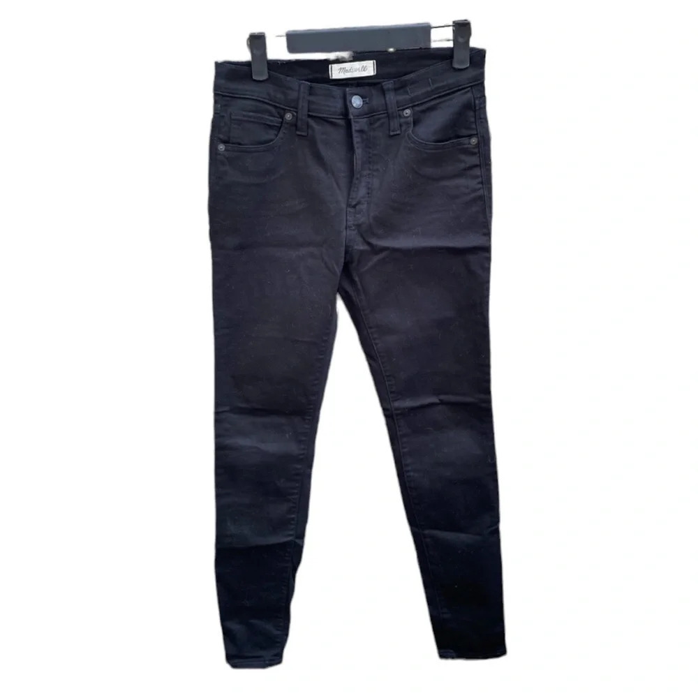 MADEWELL BLACK 9” HIGH RISER SKINNY SKINNY JEANS